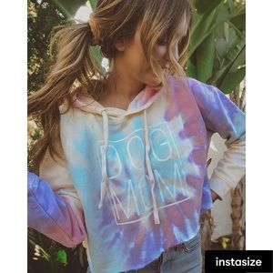 BRAND NEW PAWZ DOG MOM Crop Hoodie